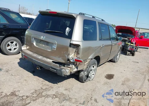 2006 Honda Pilot Ex-L из США, поврежденный, VIN 5FNYF28586B018852